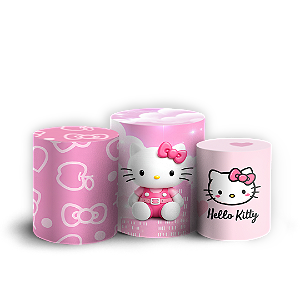 Capas Trio Cilindro Sublimado Vest Facil - Hello Kitty