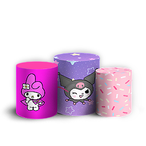 Capas Trio Cilindro Sublimado Vest Facil - Hello Kitty