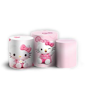 Capas Trio Cilindro Sublimado Vest Facil - Hello Kitty