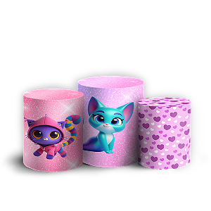 Capas Trio Cilindro Sublimado Vest Facil - Gabby