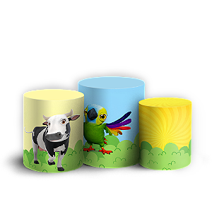 Capas Trio Cilindro Sublimado Vest Facil - Fazendinha do Zenom