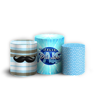 Capas Trio Cilindro Sublimado Vest Facil - Dia dos Pais