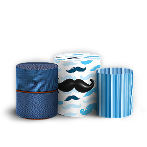 Capas Trio Cilindro Sublimado Vest Facil - Dia dos Pais