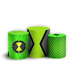 Capas Trio Cilindro Sublimado Vest Facil - Ben 10