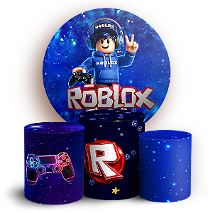 Capas Painel Redondo e Trio Cilindro Sublimado - Roblox