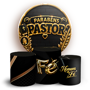 Capas Painel Redondo e Trio Cilindro Sublimado - Pastor