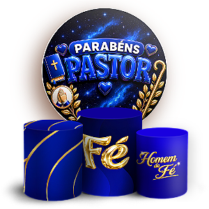 Capas Painel Redondo e Trio Cilindro Sublimado - Pastor