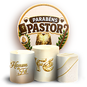 Capas Painel Redondo e Trio Cilindro Sublimado - Pastor