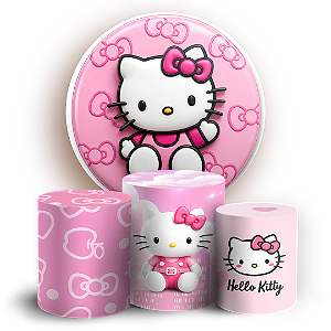 Capas Painel Redondo e Trio Cilindro Sublimado - Hello Kitty