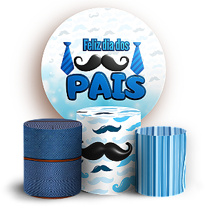 Capas Painel Redondo e Trio Cilindro Sublimado - Dia dos Pais
