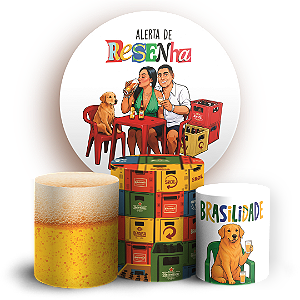 Capas Painel Redondo e Trio Cilindro Sublimado - Brasilidade