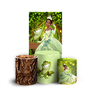 Capas Faixa Lateral e Trio Cilindro Sublimado Vest Facil - Princesa Tiana