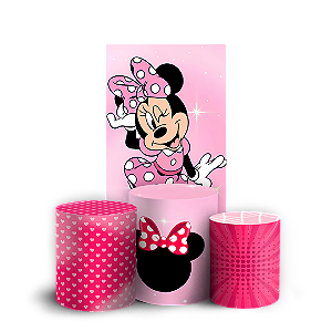 Capas Faixa Lateral e Trio Cilindro Sublimado Vest Facil - Minnie