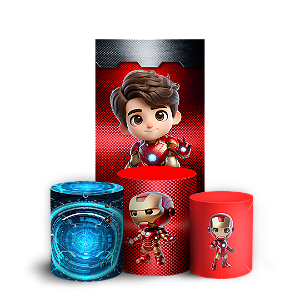 Capas Faixa Lateral e Trio Cilindro Sublimado Vest Facil - Herois Homem de Ferro