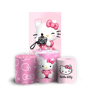 Capas Faixa Lateral e Trio Cilindro Sublimado Vest Facil - Hello Kitty