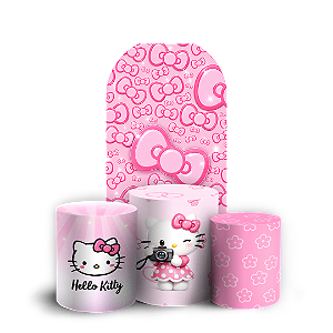Capas Faixa Lateral e Trio Cilindro Sublimado Vest Facil - Hello Kitty