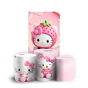 Capas Faixa Lateral e Trio Cilindro Sublimado Vest Facil - Hello Kitty