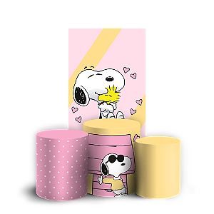 Capas Faixa Lateral e Trio Cilindro Sublimado Vest Facil - Snoopy