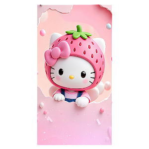 Capa Faixa Lateral Sublimado - Hello Kitty
