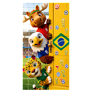 Capa Faixa Lateral Sublimado - Copa do Mundo Brasil