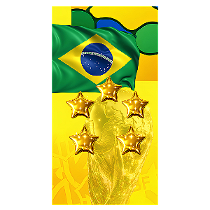 Capa Faixa Lateral Sublimado - Copa do Mundo Brasil