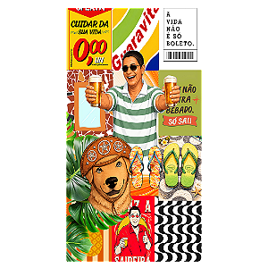 Capa Faixa Lateral Sublimado - Brasilidade
