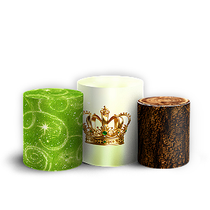 Capas Trio Cilindro Sublimado Veste Fácil - Tiana