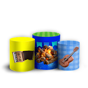 Capas Trio Cilindro Sublimado Veste Fácil - São João
