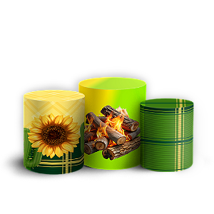 Capas Trio Cilindro Sublimado Veste Fácil - São João