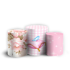 Capas Trio Cilindro Sublimado Veste Fácil - Princesas