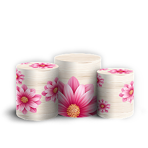 Capas Trio Cilindro Sublimado Veste Fácil - Jardim
