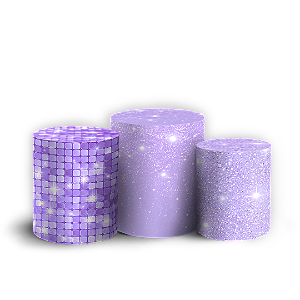 Capas Trio Cilindro Sublimado Veste Fácil - Glitter
