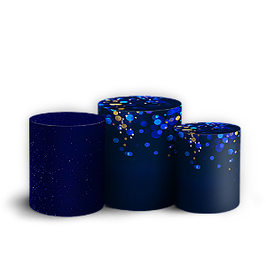 Capas Trio Cilindro Sublimado Veste Fácil - Glitter