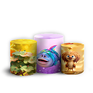 Capas Trio Cilindro Sublimado Veste Fácil - Como Magia