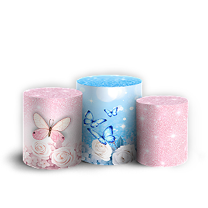 Capas Trio Cilindro Sublimado Veste Fácil - Cinderela