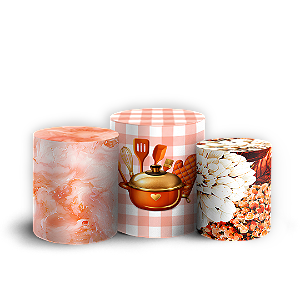 Capas Trio Cilindro Sublimado Veste Fácil - Chá de Panela