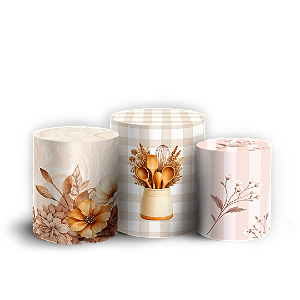 Capas Trio Cilindro Sublimado Veste Fácil - Chá de Panela