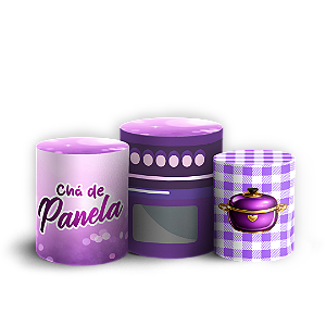 Capas Trio Cilindro Sublimado Veste Fácil - Chá de Panela