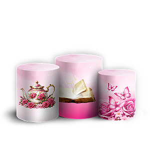 Capas Trio Cilindro Sublimado Veste Fácil - Cha de Mulheres