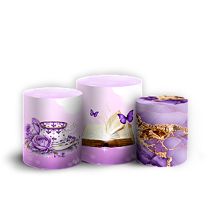 Capas Trio Cilindro Sublimado Veste Fácil - Cha de Mulheres
