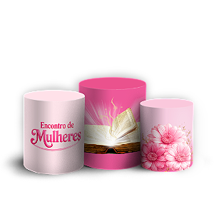Capas Trio Cilindro Sublimado Veste Fácil - Cha de Mulheres