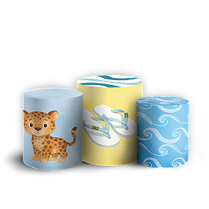 Capas Trio Cilindro Sublimado Veste Fácil - Brasilidade Infantil