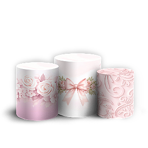 Capas Trio Cilindro Sublimado Veste Fácil - Batizado