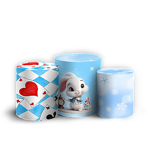 Capas Trio Cilindro Sublimado Veste Fácil - Alice