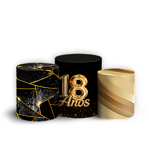 Capas Trio Cilindro Sublimado Veste Fácil - 18 Anos