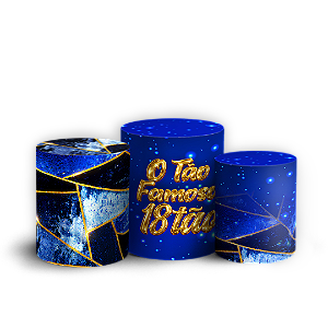 Capas Trio Cilindro Sublimado Veste Fácil - 18 Anos