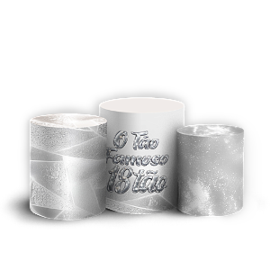 Capas Trio Cilindro Sublimado Veste Fácil - 18 Anos
