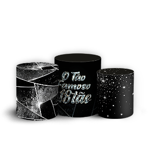 Capas Trio Cilindro Sublimado Veste Fácil - 18 Anos