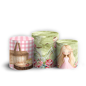 Capas Trio Cilindro Sublimado Veste Fácil - Picnic