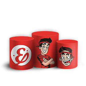 Capas Trio Cilindro Sublimado Veste Fácil - Enaldinho